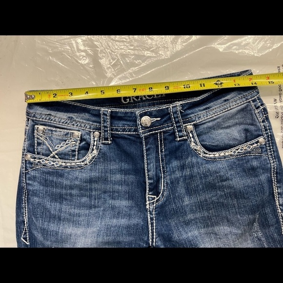 Grace In La Easy Fit Embroidered Jeans - Picture 7 of 13